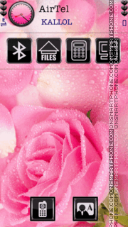 Pink rose By Kallol theme screenshot