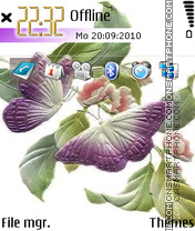 Butterflyes1 tema screenshot