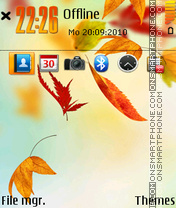 Autumn leaves 02 tema screenshot