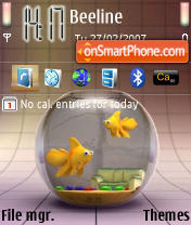 Aquarium tema screenshot