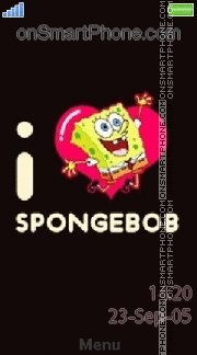 Скриншот темы I Love Spongebob