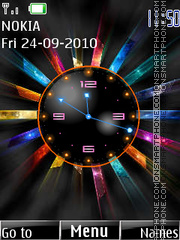 Color Clock 01 Theme-Screenshot