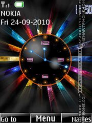 Скриншот темы Color Clock 01