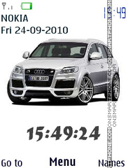 Audi Q7 Clock es el tema de pantalla
