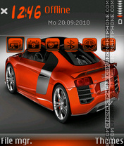 Audi r8 20 theme screenshot