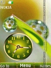 Capture d'écran Camomile slide clock thème