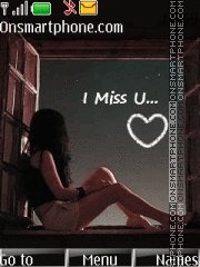 Скриншот темы I Miss U 04