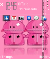 Pink bear tema screenshot