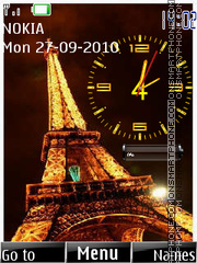 Скриншот темы Paris Clock 01