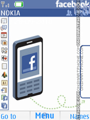 Facebook 01 es el tema de pantalla