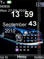 Bmw Calender Clock Theme-Screenshot