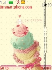 Ice Cream 01 tema screenshot