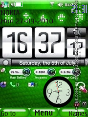 Htc Nokia Clock theme screenshot