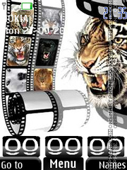 Tiger & Clock tema screenshot