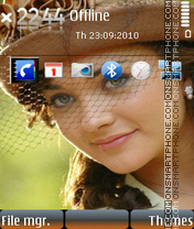 Cute amy jackson tema screenshot