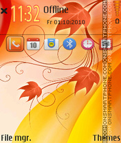 Autumn tema screenshot