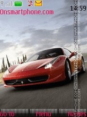 Ferrari 458 tema screenshot