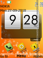 Orange Touch 01 tema screenshot