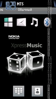 Скриншот темы Nokia Xpress Music 08