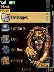 Lion Clock es el tema de pantalla