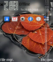 Скриншот темы Leaves 01