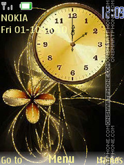 Golden Clock tema screenshot