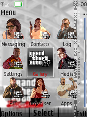 Gta 4 Icons N Clock es el tema de pantalla