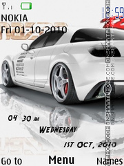 Mazda Rx8 Clock es el tema de pantalla