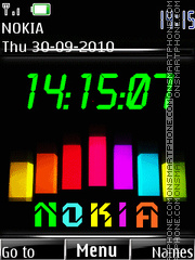 Скриншот темы Nokia Clock 02