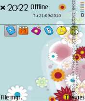 Flower cartoon Theme-Screenshot