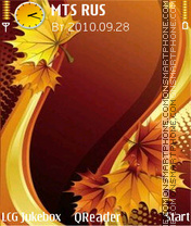 Leaves-art tema screenshot