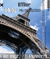 Eiffel Tower es el tema de pantalla