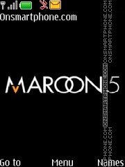 Maroon 5 theme screenshot