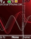 Capture d'écran Red sound wave thème