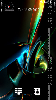 Colorful Abstract Dark es el tema de pantalla