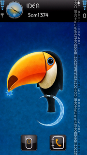 3d Toucan tema screenshot