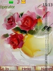 Скриншот темы Art roses