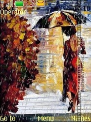 Скриншот темы Autumn rain