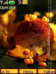 Autumn hedgehog es el tema de pantalla