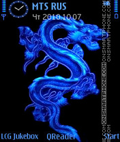 Blue Dragon theme screenshot
