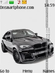 BMW X6 Black tema screenshot