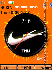 Скриншот темы Nike Dual Clock 01