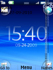Xperia Clock 01 es el tema de pantalla