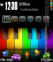 Rainbow music es el tema de pantalla