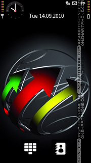 Neon Arrow theme screenshot