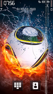 Fire Football theme screenshot