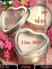 Candle clock tema screenshot