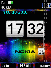 Color clock animated theme screenshot