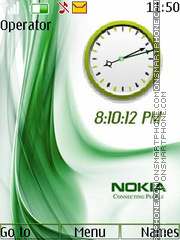 Nokia Dual Clock tema screenshot