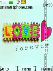 Скриншот темы Love Forever 01